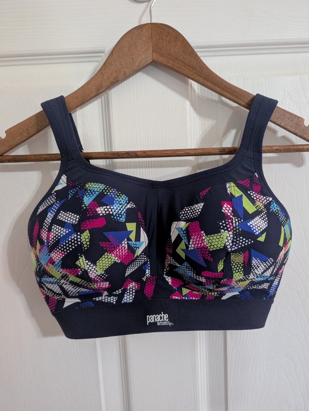 Panache Sports Bra Blue Boundless RacerBack Non Wire Back Closure 32DDD